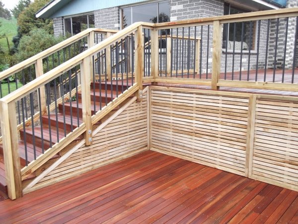 Detailed timber balustrade and stair joinery